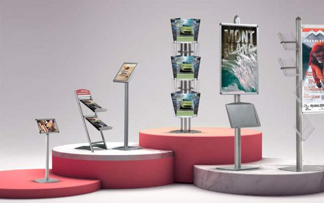 Pri DRMju nudimo širok spekter stojal za različne priložnosti in potrebe kupcev oz. uporabnikov. Izbira pravega stojala za promocijske namene ni tako enostavna stvar kot se sliši na prvi pogled. Animacija Promo izdelki - splošno