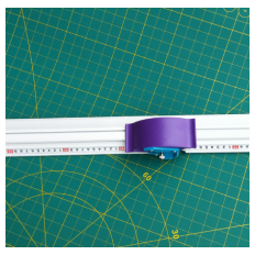 Foil cutting ruler 2.2 m long + 1 set of blades (20 pcs)